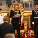 3. oktober: Kong Harald foretar den høytidelige åpningen av det 156. ordentlige Storting (Foto: Scanpix)